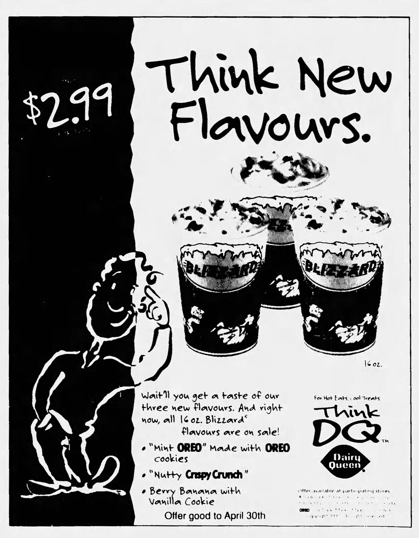 Dairy Queen print ad (1997) - Fonts In Use